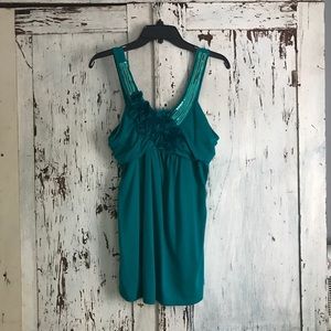 GREEN Sequined Camisole